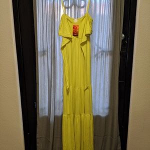 7th Roy Ruffled Maxi Dress Small